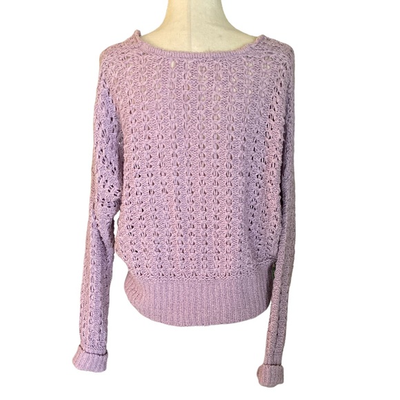 Free People Best of You Cropped Lavender Sweater - S - Picture 8 of 14